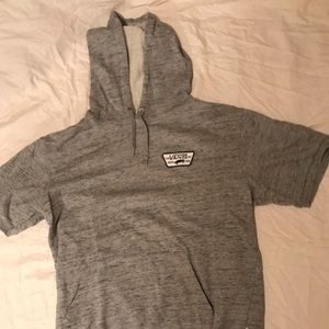 Vans short sleeved hooded sweatshirt
